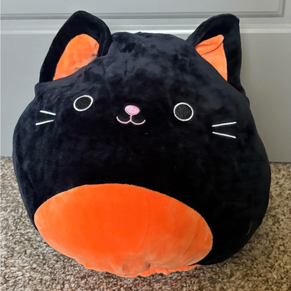Squishmallow Reversible Cat and Pumpkin